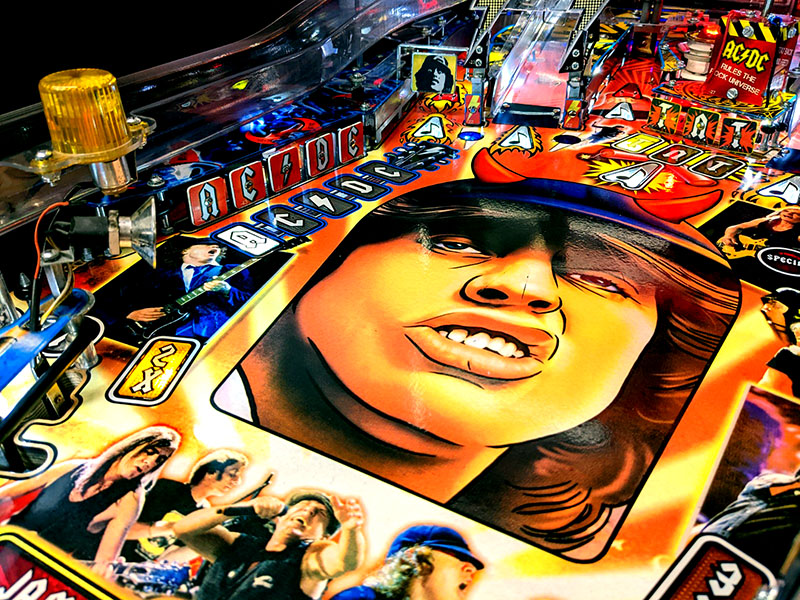 AC/DC Pro Pinball Machine - Playfield Artwork